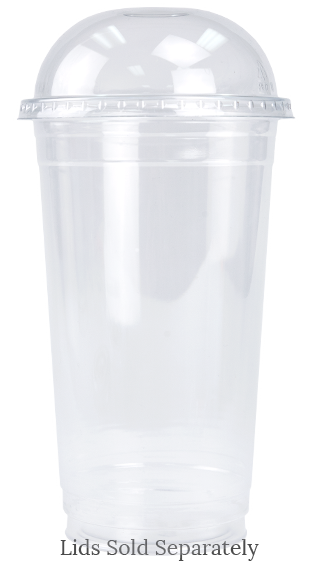 Blank 32oz Clear Plastic Cold Cup With Dome Lid