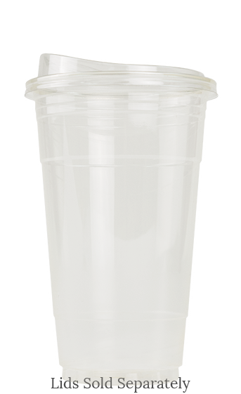 Blank 24oz Eco-Friendly Plastic Cold Cup With Sipper Lid