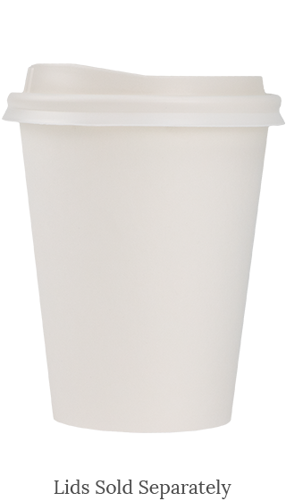 Blank 8oz Eco Single Wall Hot Cup With Lid