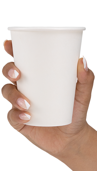 Holding Blank 12oz Eco-Friendly Paper Hot Cups