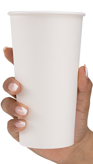 Holding Blank 20oz Eco-Friendly Paper Hot Cup