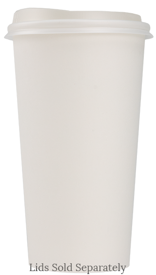 Blank 20oz Eco-Friendly Paper Hot Cup With Lid