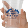 Holding 16oz Clear Plastic Cold Cup