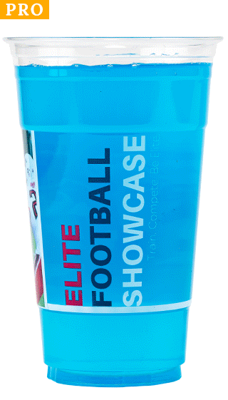 Filled Pro 24oz Clear Plastic Cold Cup