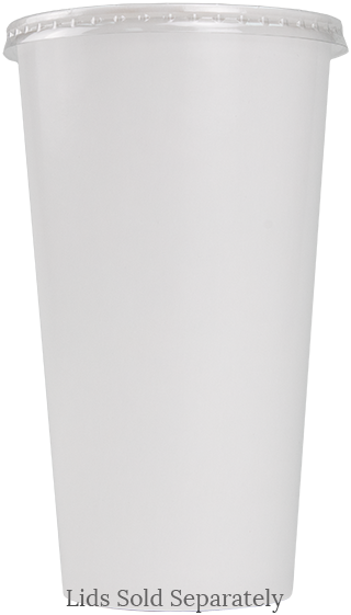 Blank 32oz Paper Cold Cup With Lid