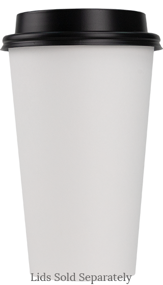 Blank 16oz Single Wall Hot Cup With Lid