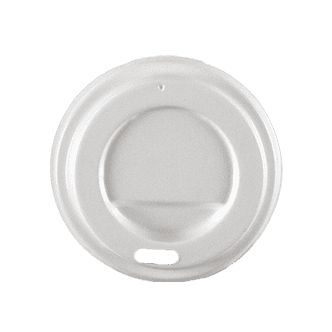 White Sipper Dome Lid for 4oz Paper Hot Cups