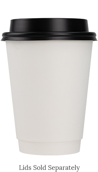 Blank 12oz Double Wall Hot Cup With Lid