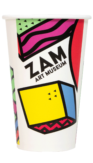 16oz Custom Printed White Paper Hot Cup