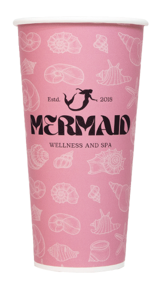 20oz Custom Printed White Paper Hot Cup