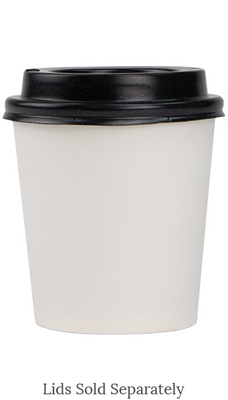 4oz Single Wall Hot Cup With Lid