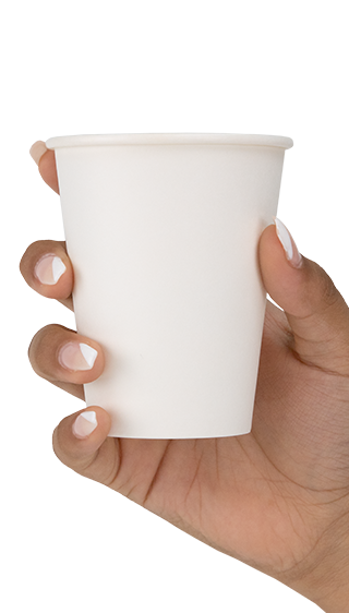 Holding Blank 8oz Single Wall Hot Cup
