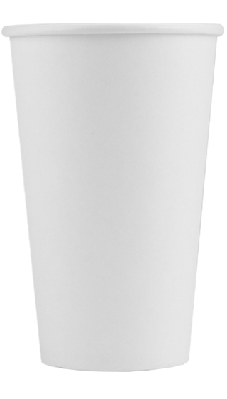 Blank 16oz Eco-Friendly Paper Hot Cup